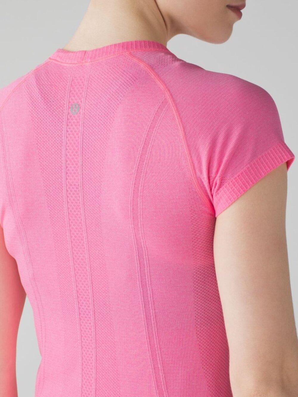 Lululemon Swiftly Tech Short Sleeve Heathered Neon Pink Size 4
